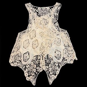 Vivid Importers of NY 100% Cotton Crochet‎ Lace Top – Size M